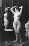 Nude Woman By Mirror