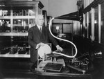 Emile Berliner With the First Phonograph