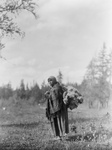 Cree Woman Carrying Moss