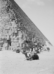Men and Camels on the North Side of the Great Pyramid