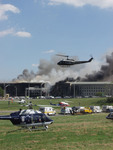 Helicopters and Ambulances at the Pentagon, September 11th 2001