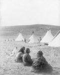 Indians and Tipis at Camp Gossips