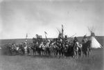 Apsaroke Native Americans on Horses