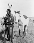 Sioux Indian, Crow Dog, With Horse