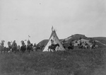 Sioux Indians Near a Tipi