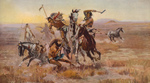Sioux and Blackfeet Indian Battle