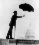 William D. Upshaw Holding Umbrella Over Capitol, Prohibition