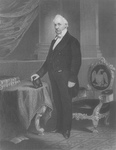 James Buchanan Standing By a Table