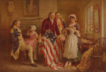 Betsy Ross Explaining How She Made Her Flag