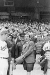 President Nixon Tossing a Baseball