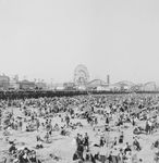 Crowded Coney Island Beach
