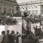 Roosevelt Delivering Inaugural Address