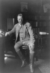 President Roosevelt in His Library