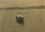 Theodore Roosevelt in a Boat