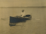 Theodore Roosevelt Rowing a Boat