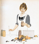 Woman Canning Fruit