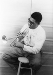 Dizzy Gillespie Playing Tumpet