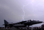 Lightning by AV-8B Harrier Jet