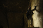 Army Soldier in Stairwell