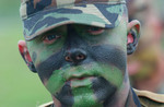 Soldier With Face Paint