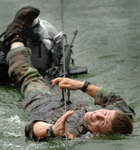 Soldier During a Mountaineer Training Course