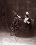 Woman Using a Spinning Wheel