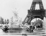Fountain Coutan, Eiffel Tower, and Trocadero Palace