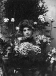 Ethel Barrymore With Flowers