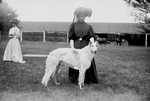 Woman With a Russian Wolf Hound