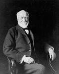Andrew Carnegie Sitting in a Chair