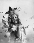 Little Girl With Butterflies