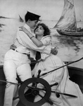 Sailor Couple Embracing on a Ship