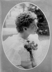 Helen Keller Holding Flowers