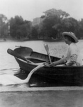 Helen Keller With a Swan