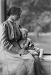 Helen Keller With a Little Boy