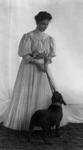 Helen Keller With a Boston Terrier