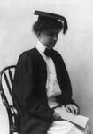 Helen Keller in Graduation Gown and Cap