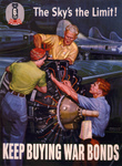 Riveters Working on a Plane Engine