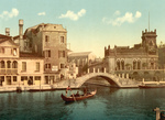 Gondola and Waterfront Buildings, Venice