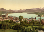 Lake Front Village on Lake Lucerne, Switzerland