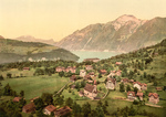 Morschach and Axenstein on Lake Lucerne in Switzerland