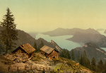 Houses Near Lake Lucerne, Switzerland