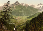 Man Viewing Engelberg Valley