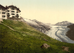 Belalp Hotel and Aletsch Glacier, Switzerland