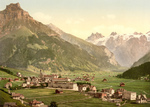 Village in Engelberg Valley, Switzerland
