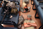 Army Soldiers Sleeping on teh Floor