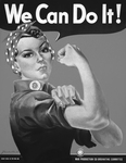 Picture of We Can Do It! Rosie the Riveter in Black and White