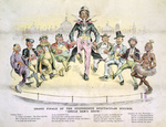 Picture of Uncle Sam and 8 Men Dancing