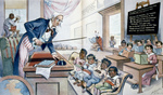 Picture of Uncle Sam Lecturing Children