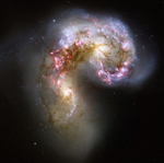 Photo of Antennae Galaxies (NGC 4038/NGC 4039) in the Corvus Constellation